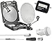 Produktbild Digitaler Camping Mobil Koffer HDTV 3D Camping SAT-Anlage im Koffer-Set mit Single LNB 0,1dB, 40cm Spiegel, Saugfuss, Kompass und 10m Kabel