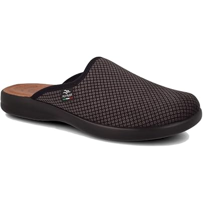 Fly Flot Classic Man Pantofole Uomo In Microfibra – Nero Taglia 45 – Sottopiede Anatomico Leggero - 4