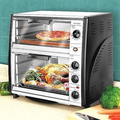 Syntrox Germany 42 Liter Edelstahl Doppel Backofen mit Barbecue - 4