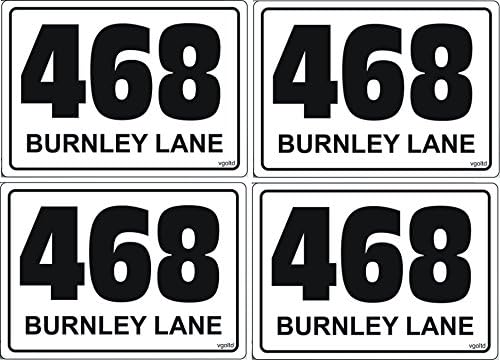 Wheelie Bin Number Stickers A6 size set of 4 bargain price