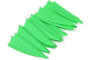 ELONG OUTDOOR Lot de 50 plumes de flèche en caoutchouc pour flèches d'arc 1,75"