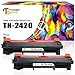 Price comparison product image Toner Bank 2 Pack Compatible for TN2420 TN-2420 B2420P for Brother HL-L2350DW MFC-L2710DW HL-L2370DN DCP-L2510D DCP-L2530DW MFC L2750DW HL L2375DW L2310D MFC-L2710DN MFC-L2730DW DCP-L2550DN, With Chip