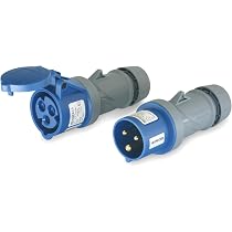 Prise CEE 16A 240V IP44 Bleue CEENORM – Pour Chantier, Atelier Ou Usage Extérieur Robuste
