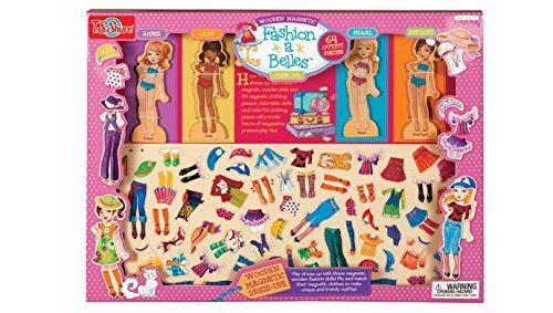 T.S. Shure Fashion-A-Belles Mini Wooden Magnetic Dress-Up Doll