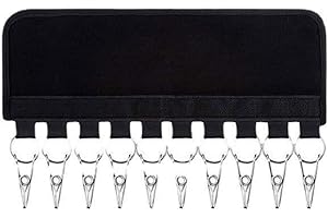 Umiin Hat Hooks Cap Organiser Hanger Hat Organiser Holder Baseball Cap Holder Rack with 10 Stainless Steel Clips for Closet Hanging Baseball Cap Hangers Drying Rack for Travel, No Hat Included