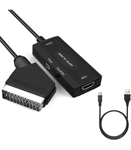 Câble Péritel (SCART) Vers VGA (HD15) Mâle - Longueur 1,5 M - Pour Connecter Lecteur DVD, Décodeur à Un Projecteur Ou écran VGA