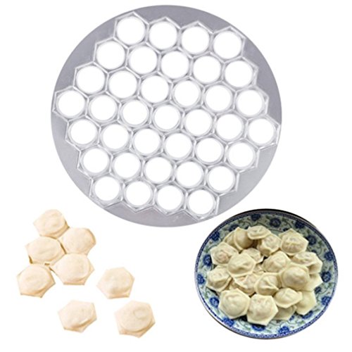 Jixing 37 agujeros Knödel moho Herramientas Knödel Maker Knödel Mold raviolis Bandeja Cocina DIY Tools hacen Gebäck Knödel