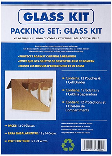 UboxesGlass cell divider kit- Box compartments & foam pouches to protect your glasses (GLASSPACK012)