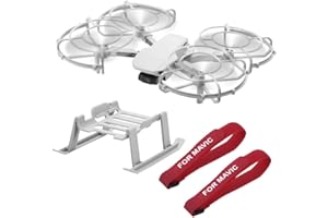 O'woda Mini 2 Schutz: 360° Antikollision Propellerschutz + Erhöhen Fahrwerk + Sticky Propellerhalter * 2 für DJI Mini 2 Zubehör