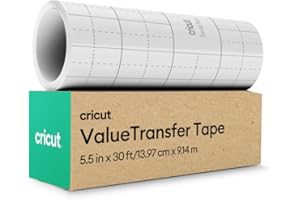 Cricut Feuille de transfert Value – Rouleau – 14 cm x 914,4 cm