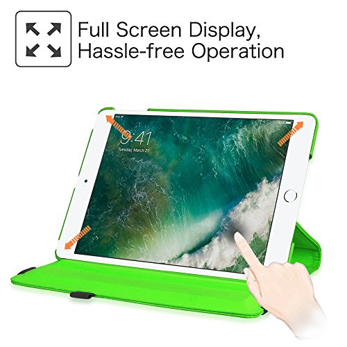 Fintie iPad 9.7 Zoll 2017 / iPad Air Hülle – 360 Grad Rotierend Stand Smart Cover Case Schutzhülle Tasche mit Auto Schlaf / Wach Funktion für Apple iPad 2017 Neue Modell / iPad Air 2013 Modell (Nicht geeignet für iPad Air 2), Grün - 7