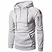Produktbild Pullover Herren Hoodie Winter feiXIANG Männer Sweatjacke Männer Outwear Kapuzenpullover Mantel Outwear mit Tasche( Grau,XXL)