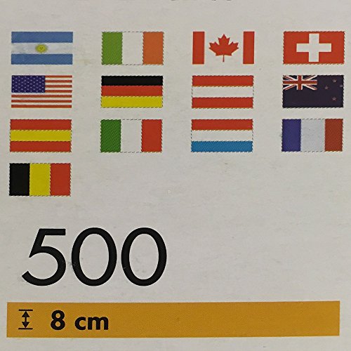 500 Deko-Picker 8 cm „Nationen“ Flaggenpicker - 3