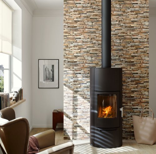 A.S. Création Vliestapete Best of Wood and Stone Tapete in Stein Optik fotorealistische Steintapete Naturstein 10,05 m x 0,53 m beige braun gelb Made in Germany 914217 9142-17 - 4