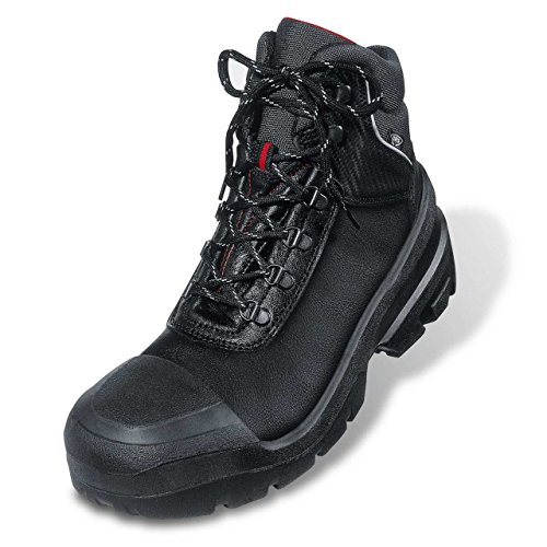 Uvex Quatro Pro Arbeitsschuhe - Sicherheitsstiefel S3 SRC - Schwarz, Größe:43