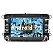 Produktbild YINUO 7 Zoll 2 Din Android 7.1.1 Nougat 2GB RAM Quad Core Autoradio Moniceiver DVD GPS Navigation 1080P OEM Stecker Canbus 7 Farbe Tastenbeleuchtung für VW Volkswagen SEAT Skoda Golf Polo Jetta Passat Touran Unterstützt DAB+ Bluetooth OBD2 Wlan (Autoradio)