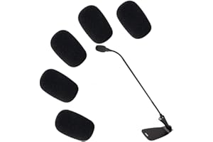 GOWXS 5 esponjas de repuesto negras para micrófono, protector contra el viento, cubierta de espuma para Shure CVG18-B/C, accesorios de micrófono condensador de cuello de cisne