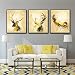 Produktbild LA VIE 3 Teilig Wandbild Leinwanddrucke Abstract Fallen Hirsch Dekoration Bilder Gemälde Moderne Kunstdruck Ölbild für Zuhause Wohnzimmer Schlafzimmer Küche Hotel Büro Geschenk 40x60 CMx3