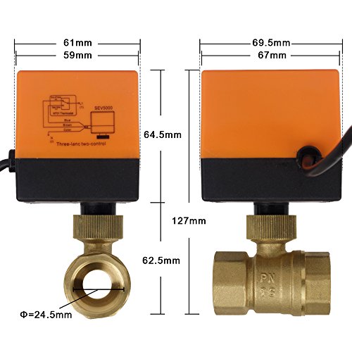 SPEED 2/3 Wage DN20/DN25 Zonenventil Kugelventil Absperrhahn AC 230V DN20 2 Wage - 3