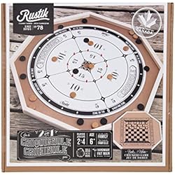 Crokinole 2-in-1 Wooden Game by Bojeux