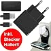 Produktbild Original Sony Xperia 2in1 Ladegerät Ladekabel Netzteil Adapter Datenkabel Micro USB Set EP880 + Datenkabel Original EC450 Schwarz für Sony Xperia X / XA / M5 Dual / C5 / Z5 Premium / M5 / C5 ultra / Z5 Compact / Z5 / C4 Dual / Z3+ / E4g / M4 Aqua / E4g Dual / E4 / Z3 Dual / E3 / M2 Aqua / Z3 Compact / Z3 / T3 Style / M2 / E1 Dual / Z2 / M2 Dual / T2 Ultra / E1 / M Dual / Z1 Compact / Z1 / Z ultra / M / ZR / L / SP / ZL / V / Z / E Dual +Gratis Stecker Halter !!!