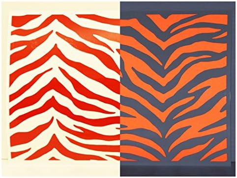 Whamhead Safe-Tee 'ZEBRA PRINT' A4 Sheet - Reflective Helmet Stickers - 7 Colours