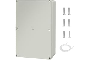 BOBOLEO Scatola Derivazione Esterna, Scatola di collegamento elettronica IP65 Impermeabile, Scatola di giunzione in ABS,Scatola Di Progetto Elettrico,ABS Plastica All'involucro Custodia,23 x 15 x 8.5 cm