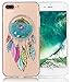Produktbild Apple iPhone 7 Plus Hülle Silikon 3D Glitzer Dünn ISENPENK Muster Campanula [Blau] Durchsichtig Ultra Slim Apple iPhone 7 Plus Hülle Silikon Transparent TPU Liquid Fließen Flüssig Strass Wasserdicht Glänzen Rückseite Schutzhülle Handy Hülle Tasche