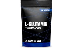 ‎GYM NUTRITION 500g Ultrareines L-Glutamin Pulver extra hochdosiert - Glutamin Pulver - Laborgeprüft und vegan – Made in Germany - Neutraler Geschmack