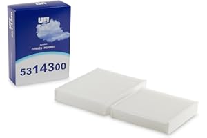UFI Filters, Filtro de Habitáculo Antipolen 53.143.00, Filtro de Habitáculo de Recambio, Apto para Coches, Apto para Modelos de Citroen, DS Automobiles y Peugeot