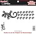Produktbild Gecko Autoaufkleber Gecko Aufkleber Set:4