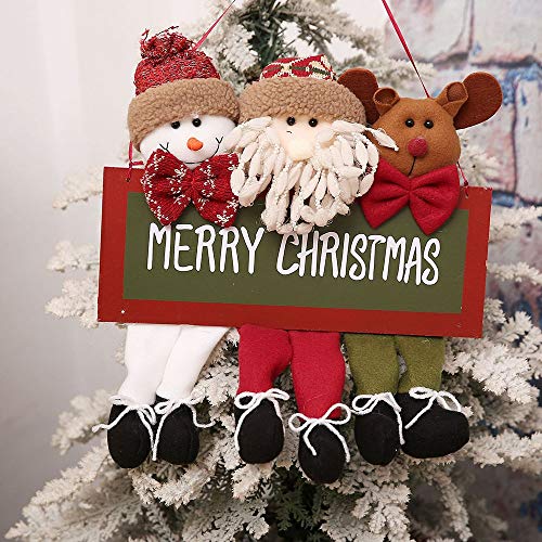 GAL Decoración De Navidad Ventana De Texto Feliz Navidad Lista Apoyos Preferentemente MUPAI (33 * 40cm) Cómodo