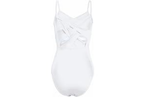 iiniim Femme Body Léotard De Ballet Danse Classique Adulte Fille Justaucorps Gymnastique Croisé Dos Nu Nuisette Triangle Bikini Dancewear XS-XL