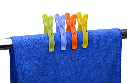 Ilyever 16 Pack Fashion Farbe Strandtuch Clips für Strand Stuhl oder Pool Liegen auf Ihrem cruise-jumbo size-keep deinem Handtuch von Blowing Away, Kleidung Linien - 3