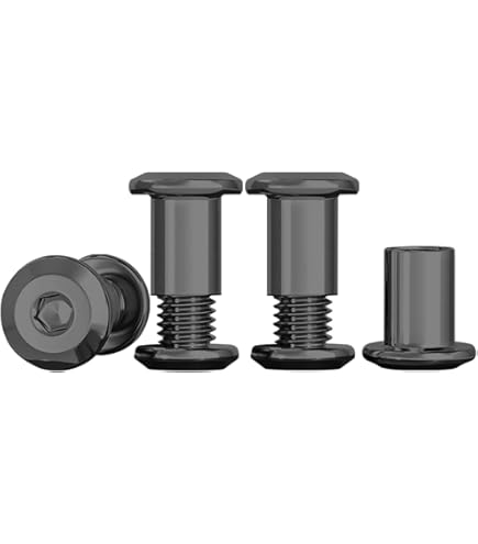 M8x10mm T-Nuts 4 Pronged Tee Nut Carbon Steel Color Zinc Plating 48 Pack | Canada - View #4
