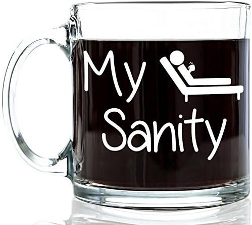 Got Me Tipsy - Coffee Is My Sanity Glass Coffee Mug