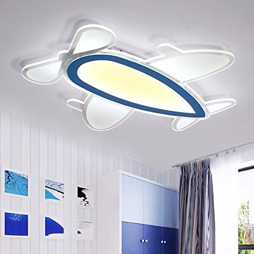Ceiling Lights Creative Boys Girls Room and Lamps Personality LedHome Lighting Modern Minimalist Light Ultra-Slim Aircraft Cartoon 65*65cm White Light 45W MeloveCc