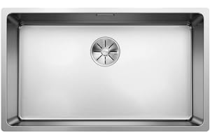 Blanco 522969 ANDANO 700-IF Évier de Cuisine Inoxydable, Acier Poli, 700 mm de Largeur de Bassin