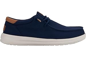 HEYDUDE - Paul Canvas - Scarpe Uomo Slip-On - Mocassini, Navy Blazer, 41