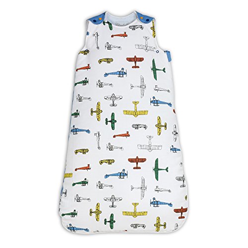 NioviLu Design Sacco nanna bebè - Flotte D' Avions (6-18 mesi / 90 cm - 3.5 Tog)