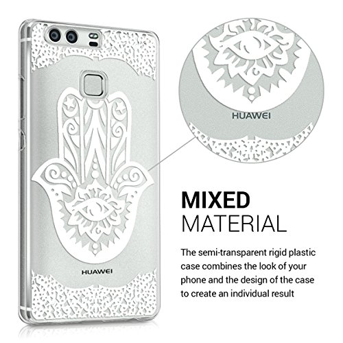 kwmobile Funda para Huawei P9 - Case pl stico para m vil - Cover trasero Dise o Hamsa en blanco transparente reviews kwmobile Funda para Huawei P9 - Case pl stico para m vil - Cover trasero Dise o Hamsa en blanco transparente