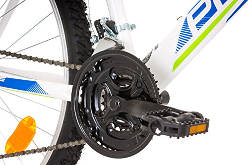 Coollook PROBIKE 26 Zoll Fahrrad Felge Mountainbike MTB Weiss Glanz Starren Rahmen Fahrradherren Rad Bike Cycling, Rahmen 51 cm, 18-GANG EU-PRODUKT - 8