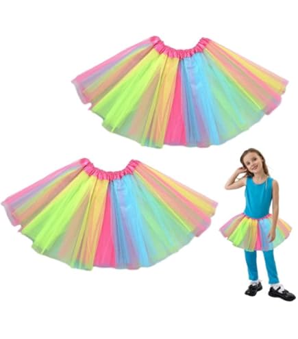 W WIDMANN MILANO Party Fashion - Kostüm Neon Rainbow Fantasy Girl