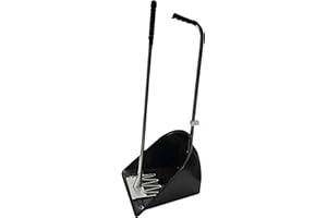 KETOPLASTICS Muck Grabber Stable Mate Manure Collector Long Handle Poop Scoop & Rake Stable Paddock Dock Tidy Ideal for Horse, Pony, Donkey, Dog, Leaves for Yard, Stable, Horsebox & Garden - 80 cm (Black)