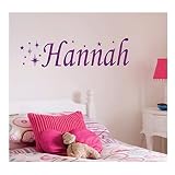 Personalised Star Wall Sticker, Any Name, Any Colour, Childs Bedroom