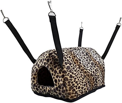Caldex Little Friends Cuddle Up Rat/Chinchilla Igloo (One Size) (Leopard Print)