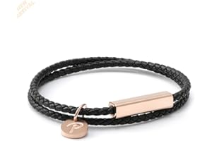 Power Ionics Lederarmband Damen - Magnetverschluss Armband Mit 500 Gauss Magneten & Tourmaline, Armband Damen Leder - Verstellbar, Wasserdicht, Sportlich, Für Gesundheit & Energie