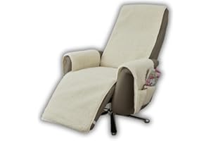 ‎K. & N. SCHURWOLLE K. & N. Schurwolle mit Armlehnenschoner und langem Fußteil, Natur 59750 Mittelteil ca.200x50cm, Armlehnen ca. 60x40cm