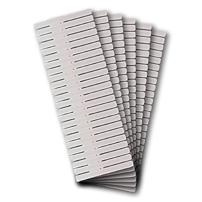 Compactor Home RAN5191 Organisateur de Tiroir Polypropylène Rigide Blanc Lot de 6 Plaques 44 x 44 x 10 cm