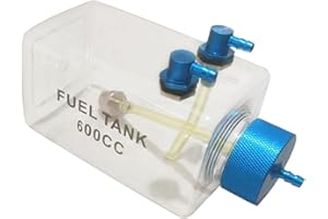 rockible Réservoir de Carburant D'avion RC, Bouteille D'huile, Bouteille de Carburant, Télécommande, Accessoires de Modèle D'avion à, 600CC